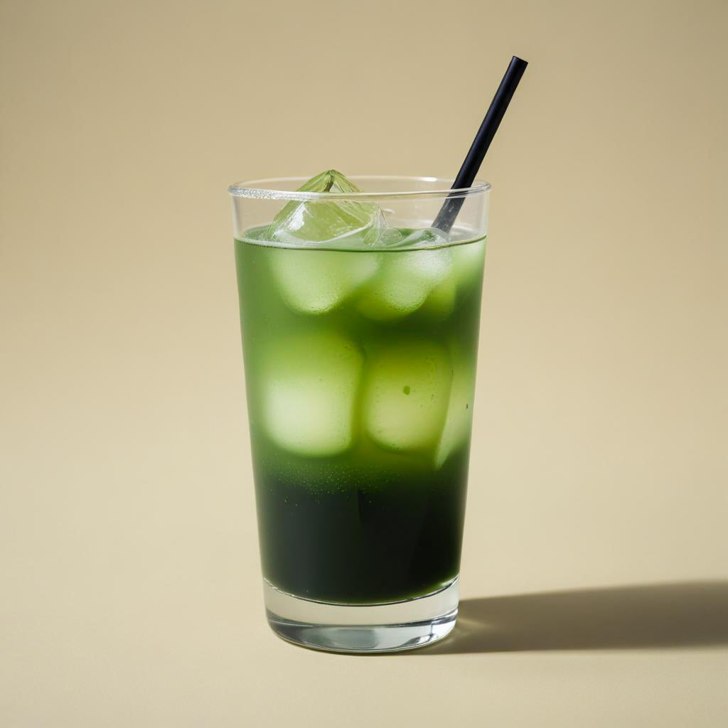 SPARKLING MATCHA YUZU SUMMER DRINK