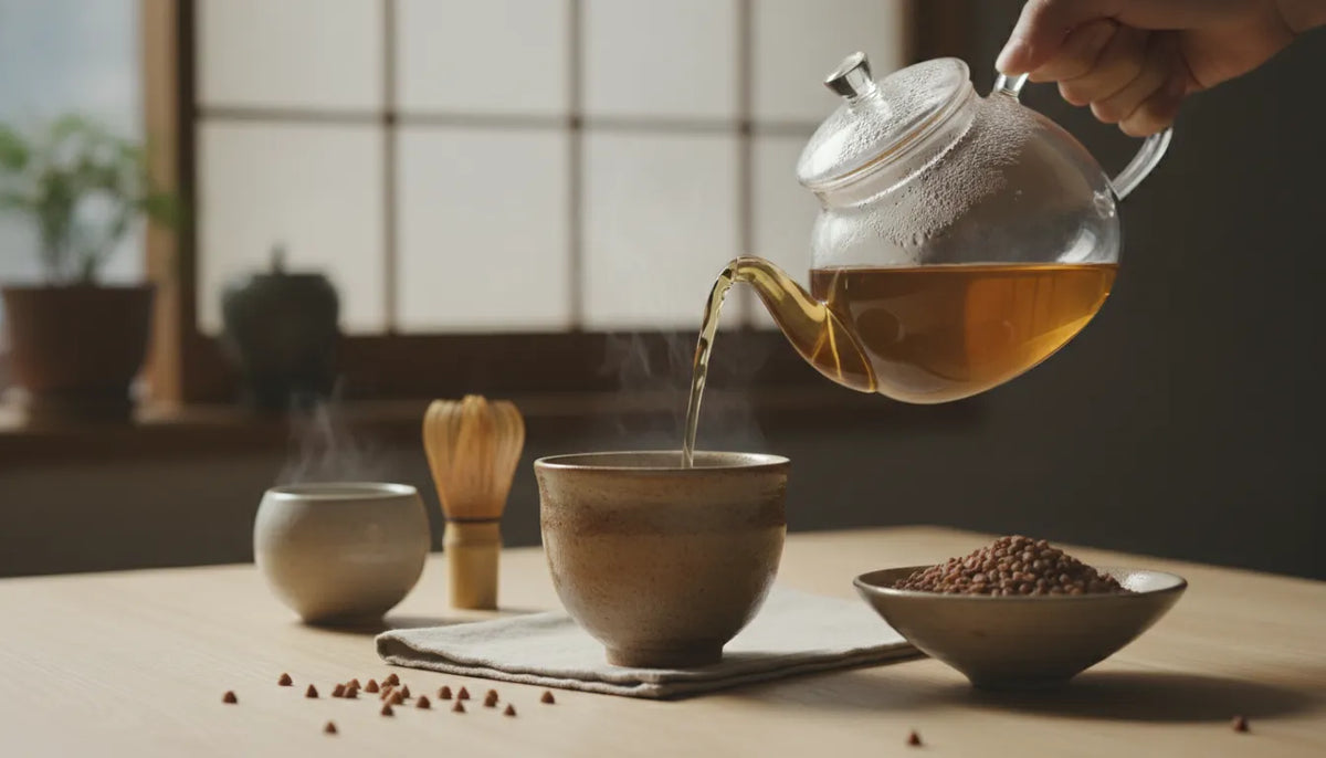 How to brew sobacha with roasted buckwheat groats