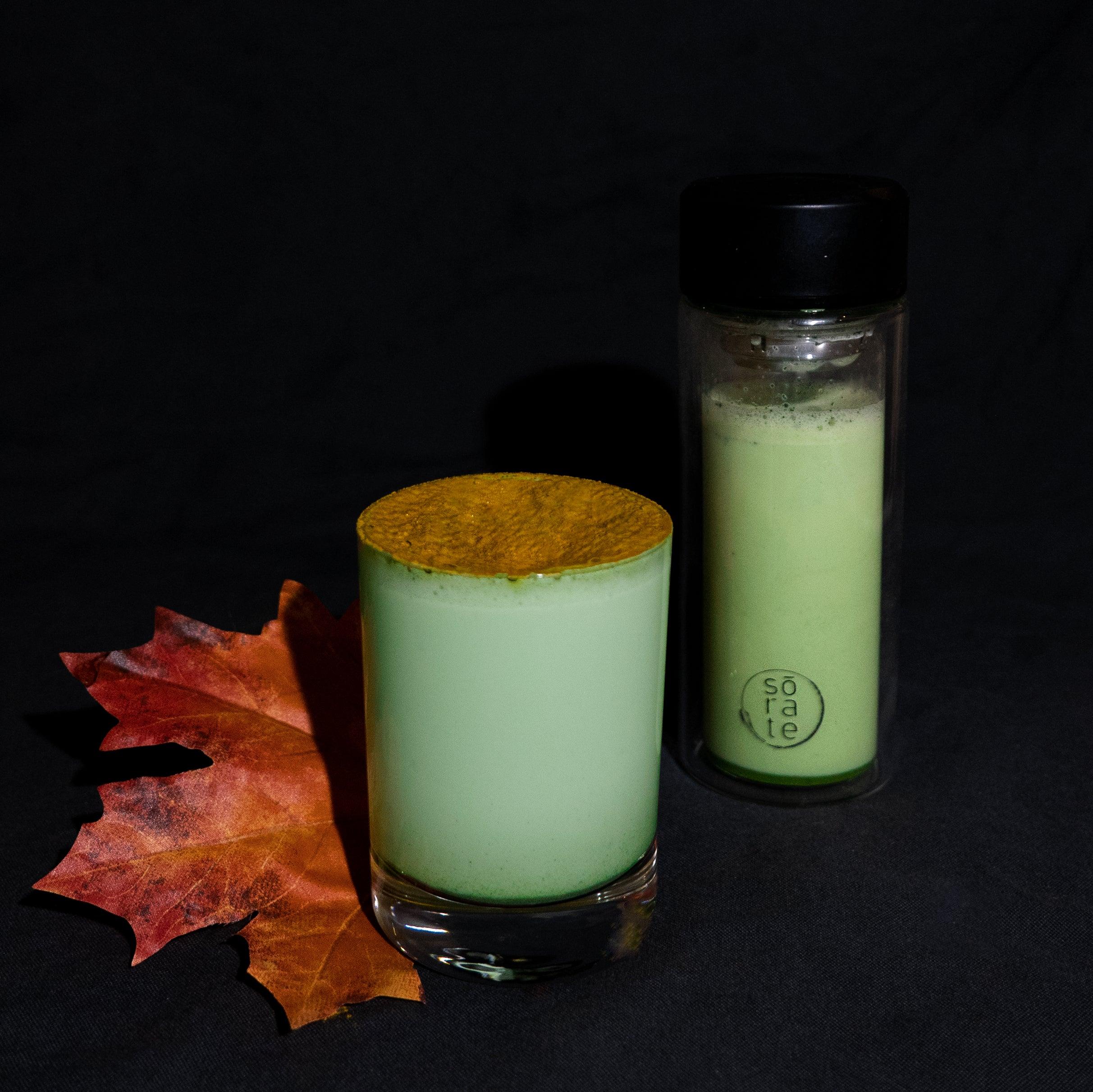 Matcha Cappuccino with Turmeric: - sorate
