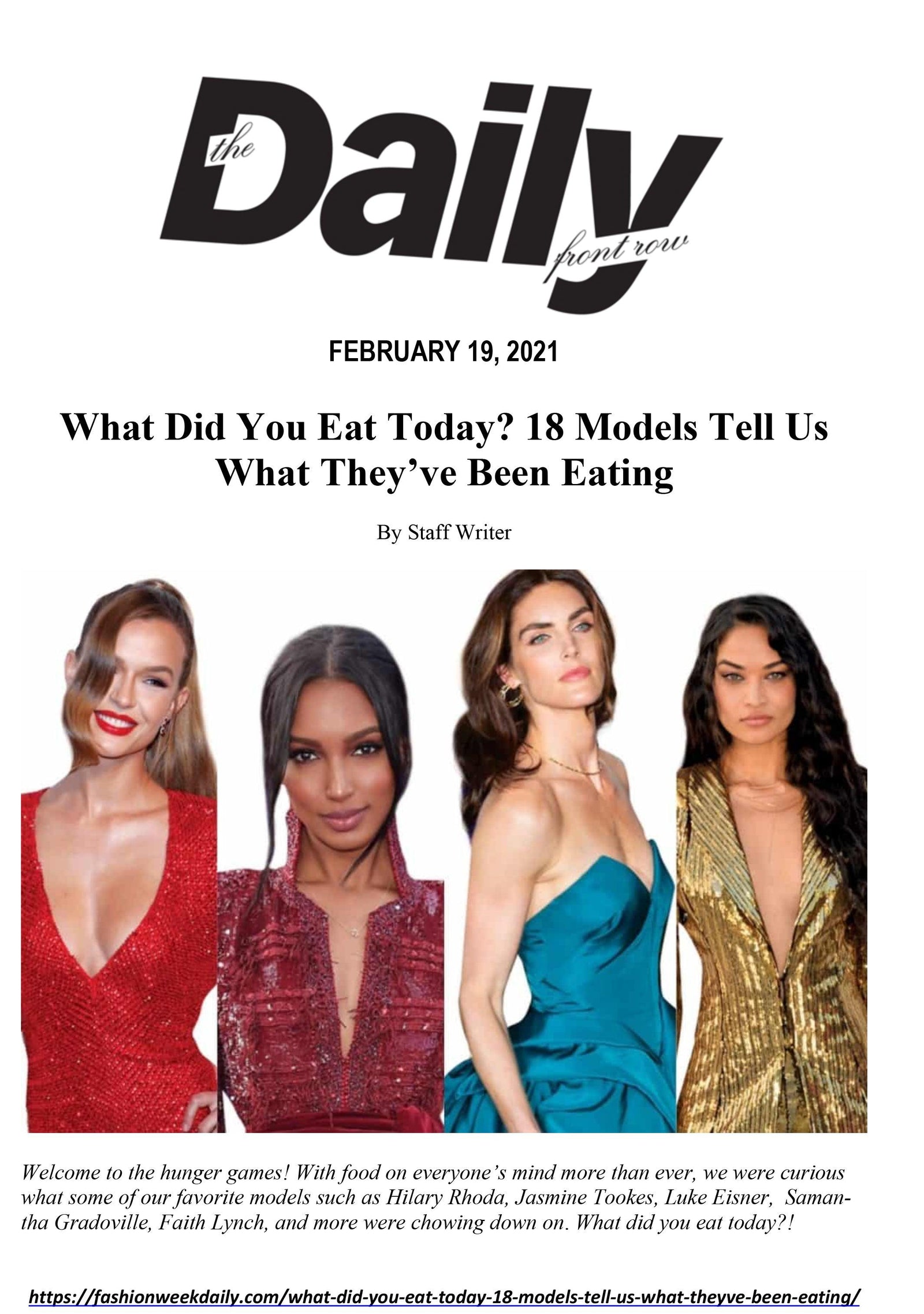 THE DAILY FRONT ROW - sorate