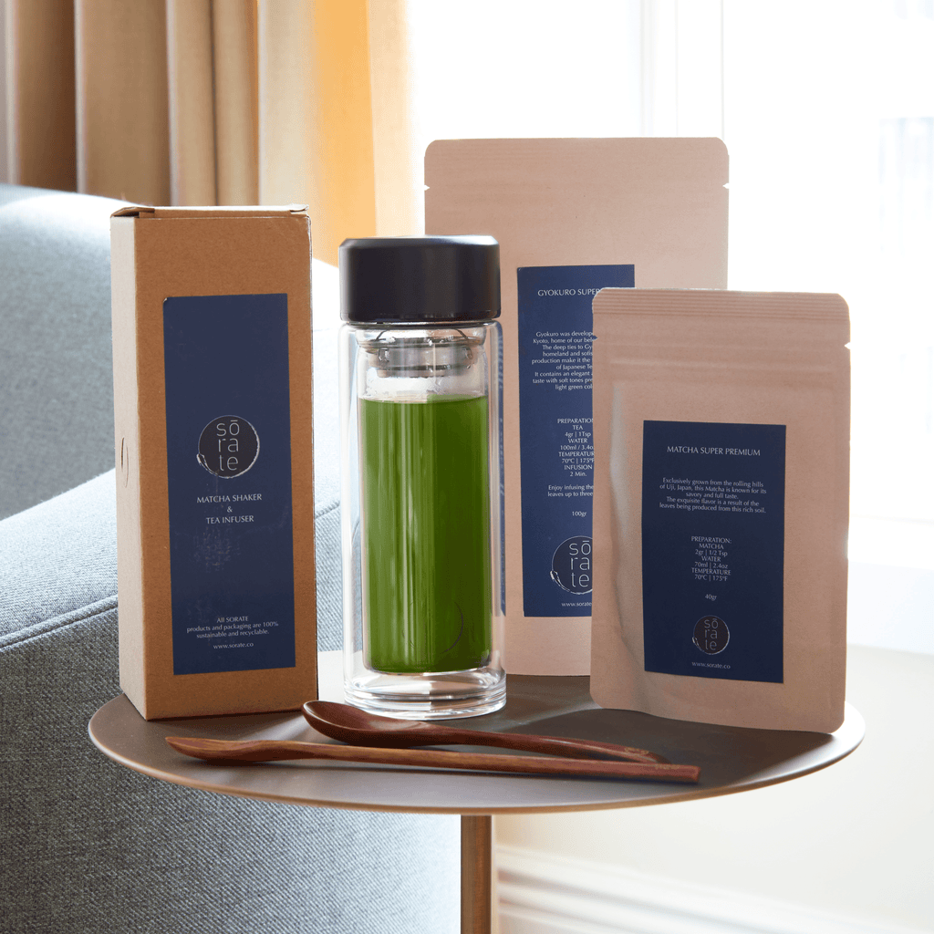 Sorate Glass Bottle - TEA INFUSER AND MATCHA SHAKER - sorate